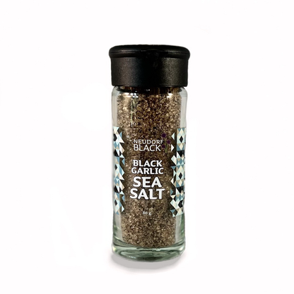 Black Garlic Sea Salt - Gourmet finishing salt
