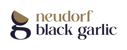 Neudorf Black Garlic logo on a white background