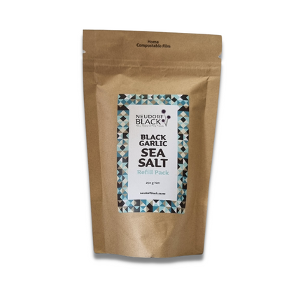 Black Garlic Sea Salt - Gourmet finishing salt